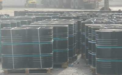 Banded drums made up for road movement